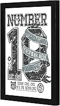 Lowha LWHPWVP4B-1299 Number 10 Wall Art Wooden Frame Black Color 23X33Cm By Lowha