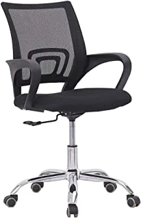 MAHMAYI OFFICE FURNITURE Sleekline Low Back Mesh Chair, Black, 6901_Mesh_Chair