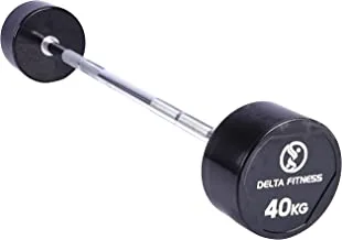 Delta Fitness Polyurethane Straight Barbell, 40 Kg Capacity