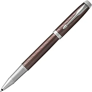 قلم حبر سائل باركر آي إم ، بني فاخر مع عبوة حبر أسود رفيعة (1931678)