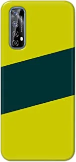 Khaalis matte finish designer shell case cover for Realme 6 Pro-Diagonal Band Mint Green