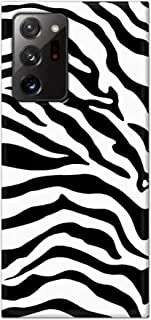جراب Jim Orton بتصميم غير لامع مصمم لهاتف Samsung Galaxy Note 20 Ultra-Animal Skin Tiger White Black
