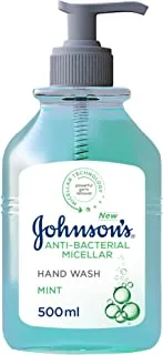 Johnson's Anti-bacterial Micellar Hand Wash, Mint, 500 ml