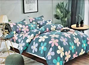 Dream lotus comforter set, 6 pcs, cotton, multicolour, king size