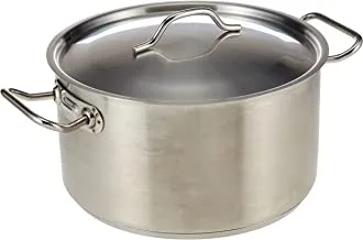 CHEFSET STEEL COOKING POT WITH LID 26CM, SILVER, CI5026A, 1 PC