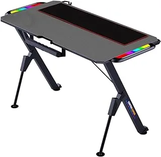 MAHMAYI OFFICE FURNITURE YK V2-1060 ContraGaming Gaming Desk with RGB Lights, Cable Management and YK V2 Mouse Pad - Ideal Home Office Gaming Table Set