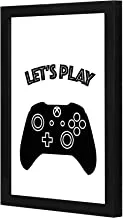 LOWHA LWHPWVP4B-277 Lets Play Wall art wooden frame Black color 23x33cm By LOWHA