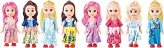 Pj Power Joy Leila Princess Mini Sisters 8 In 1 Doll Set, Crb610
