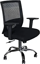 Mahmayi Modern Enkel 0007 Office Chair - Black/Silver (High Back) (Low Back)