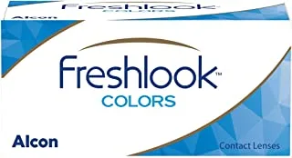 FreshLook Color عدسات لاصقة شهرية ، ديوبتر (-4.00) ، ميستي جراي - عبوتان من العدسات