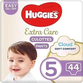 Huggies Extra Care Culottes, Size 5, 12-17 kg, Jumbo Pack, 44 Diaper Pants