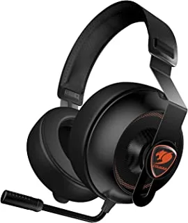 Cougar Gaming Headset Phontum Essential Stereo, Driver 40Mm, Inseparable Microphone Type, 3.5Mm Connector, Compatible With PS5, Xbox & Pc - Black