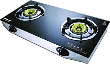 Nikai Glass Top Gas Cooker with 2 Burner| Model No NG9092K1 with 2 Years Warranty