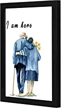 LOWHA i am here Wall art wooden frame Black color 23x33cm By LOWHA