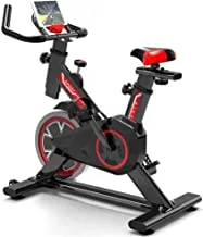 Coolbaby Vertical Indoor Exercise Bike with Adjustable Handlebar and Seat