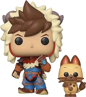Funko 46936 POP.&Buddy: Monster Hunter- Lute w/Navirou Collectible Toy, Multicolour