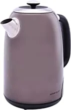 ALSAIF 1.7Liter 2200W Electric Cordless Kettle Stainless Steel Body, Silver E91646/1 2 Years warranty
