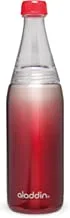Aladdin Fresco Twist And Go Stainless Steel Water Bottle, 0.6 Liter Capacity, Red