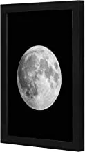 LOWHA full moon Wall art wooden frame Black color 23x33cm By LOWHA