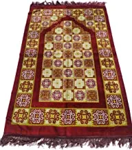 Foldable Turkish Prayer Mat, Large Size 70 X 115 cm, Multi Color - Royal-3-04