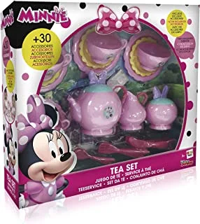 Minnie Mouse Tea Set for Kids - Adorable Teapot, Sugar Bowl, Creamer, and 4 Tea Cups and Saucers - Perfect for Playtime Fun for Children 3 Years and Above