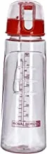 زجاجة ماء من Royalford 750 مل مع علامة حجم - زجاجة مياه تحفيزية محمولة مع مصاصة ومقبض كبير خالٍ من Bpa وصديق للبيئة | 750 مل | مثالي للرياضة واللياقة البدنية والرحلات والمزيد ، RF5222Pn