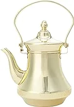 Soleter 01-056 Tea Kettle Individual Size 1.2 Liter Color Full Gold