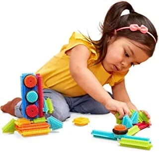 Battat B. Bristle Blocks STEM Building Blocks for Kids - Soft Developmental Toys - 36pc Playset – Basic Builder Box – for Toddlers and Children Aged 2 Years +, Multicolor, 3099Z
