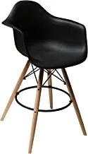 Mahmayi Arm Chair Stool Black, Armch Stool Black