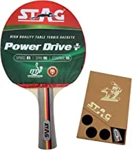 مضرب تنس الطاولة Stag Power Drive Plus (متعدد الألوان ، 174 جرام ، متوسط)