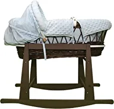 Qariet Alnwader DGL-55371, 2 in 1 Rocking Bed & Carrier, Skyblue & Brown