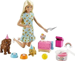 Barbie ® | Doll and Puppy Party Playset with 2 Pet Puppies