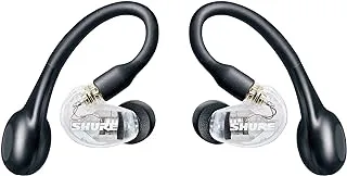 Shure AONIC 215 True Wireless Sound Isolating Earbuds, Premium Audio Sound with Deep Bass, Bluetooth 5, Secure In-Ear Fit, Long Battery Life with Charging Case, Fingertip Controls - Clear [New Update]