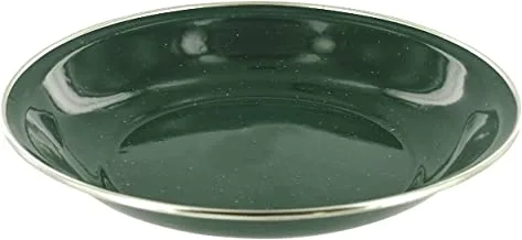 طبق حساء هايلاندر ديلوكس من المينا باللون الأخضر