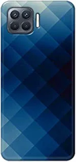 Jim Orton matte finish designer shell case cover for Oppo F17 Pro/A93-Block pattern Blue