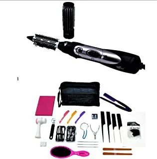 Max elegance set of beauty bag tools with hair styler, hair care, skin care and nail care, 32 pieces - pack of 1