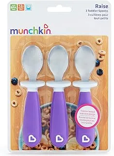 Munchkin 3pk Raise Toddler Spoons (Asso