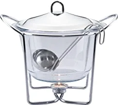 Chef Inox 4 Litre Glass Soup Warmer with Ladle - K610