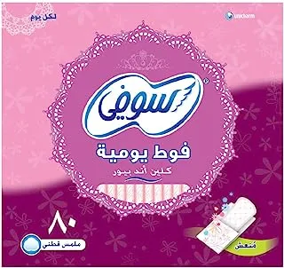 SOFY Clean & Pure, Daily Panty Liners, Fresh Scent, Pack of 80 Panty Liners