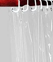 Kuber Industries PVC Transparent AC Curtain/Shower Curtain|Curtain For Home, Office, Shop|9 Feet