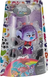 Dreamworks Trollstopia Rockstar Val Fashion Doll With Outfit, Shoes, And More, Fashion Trolls Toy For Girls 4 Years And Up