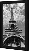 LOWHA Eiffel Tower Illustration Wall art wooden frame Black color 23x33cm By LOWHA