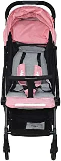 Alnwader village DGL-88725 Foldable Baby Stroller, Gray/Pink