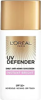 L'OREAL PARIS UV Defender Moisture Fresh Daily Anti-Ageing Sunscreen SPF 50+ with Hyaluronic Acid 50ml