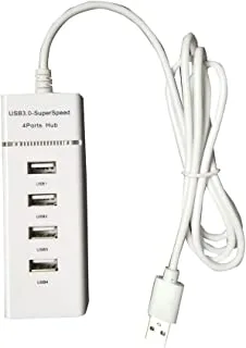 USB 2.0 فائق السرعة 4 منافذ Hub 1.2 متر مع مؤشر LED HUB 303-074 W