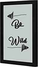 LOWHA LWHPWVP4B-426 Be Wild Wall art wooden frame Black color 23x33cm By LOWHA
