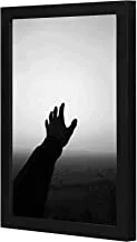 LOWHA Hand Reaching For the Sky Wall art wooden frame Black color 23x33cm By LOWHA