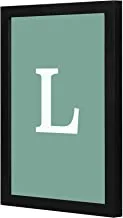 Lowha Lwhpwvp4B-213 White L Letter Wall Art Wooden Frame Black Color 23X33Cm By Lowha