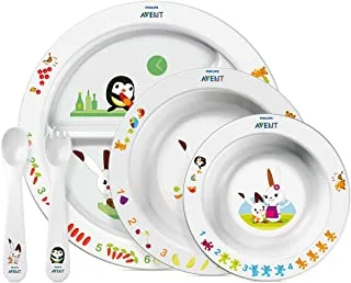 Philips Avent Toddler Mealtime Set, 6 Months - Scf716/00 Multi Color