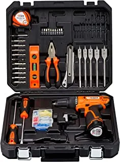 Bmb Tools Cordless Drill 12V Lithium Battery 10mm With 104-Piece Accessories Set